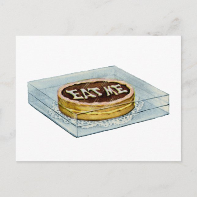 Carte Postale Le Petit Gâteau M'A Dit Mange, Alors Alice L'A Fai (Devant)