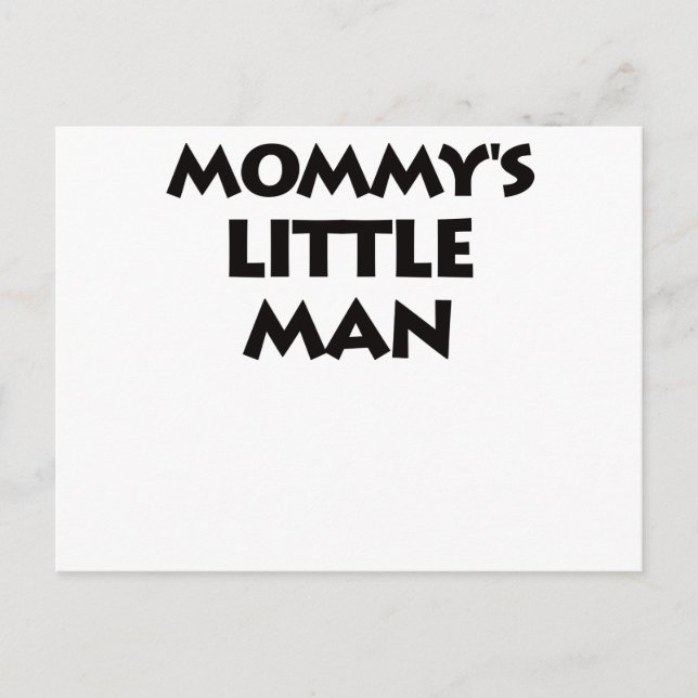 Carte Postale Le petit homme de maman (Devant)
