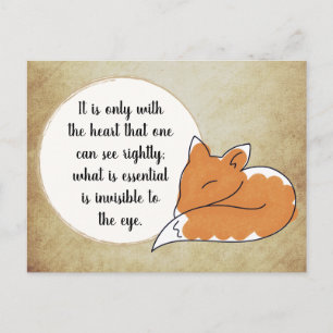 Carte Postale Le Petit Prince Zitat