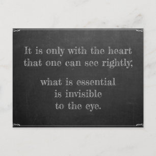 Carte Postale Le Petit Prince Zitat