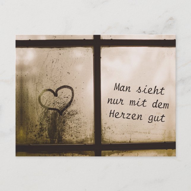 Carte Postale Le Petit Prince Zitat (Devant)