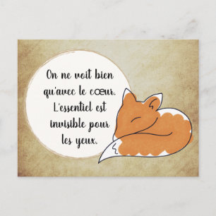 Carte Postale Le Petit Prince Zitat