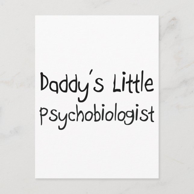 Carte Postale Le petit psychobiologiste de papa (Devant)