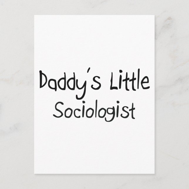 Carte Postale Le petit sociologue de papa (Devant)