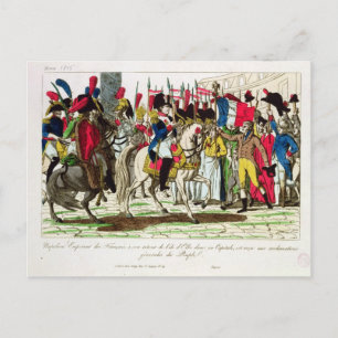 Carte Postale Le peuple parisien acclamant Napoléon