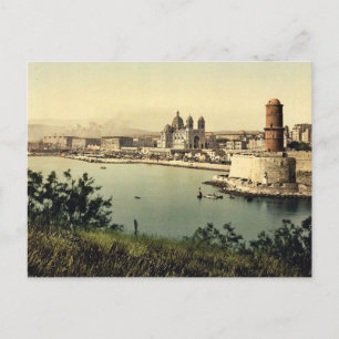 Carte Postale Le phare et la cathédrale, Marseille, France v