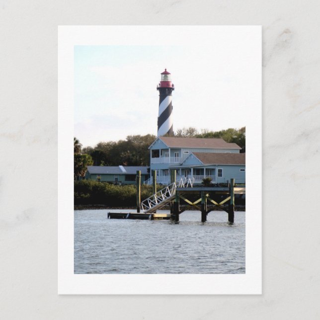 Carte Postale Le phare, St Augustine (Devant)