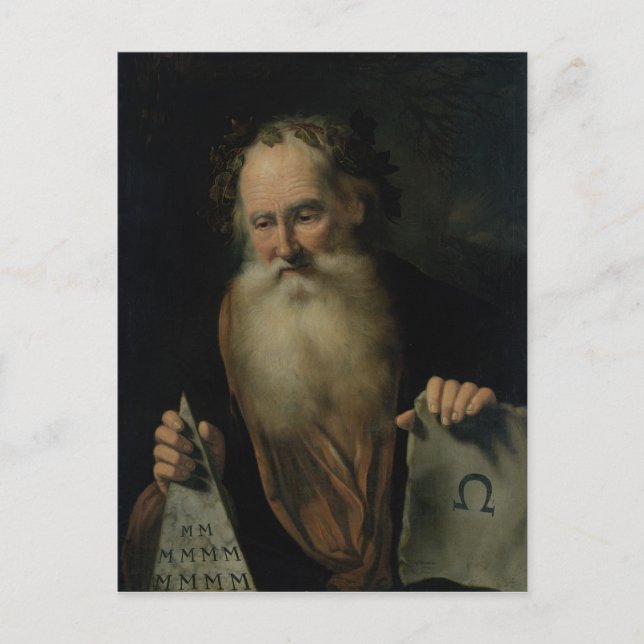 Carte Postale Le philosophe, 1686 (Devant)