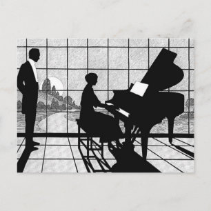 Carte Postale Le pianiste