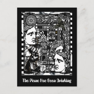 Carte Postale Le Piano A Été En Train De Boire