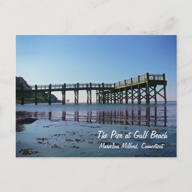 Carte Postale Le pilier à la plage de Golfe (Devant)