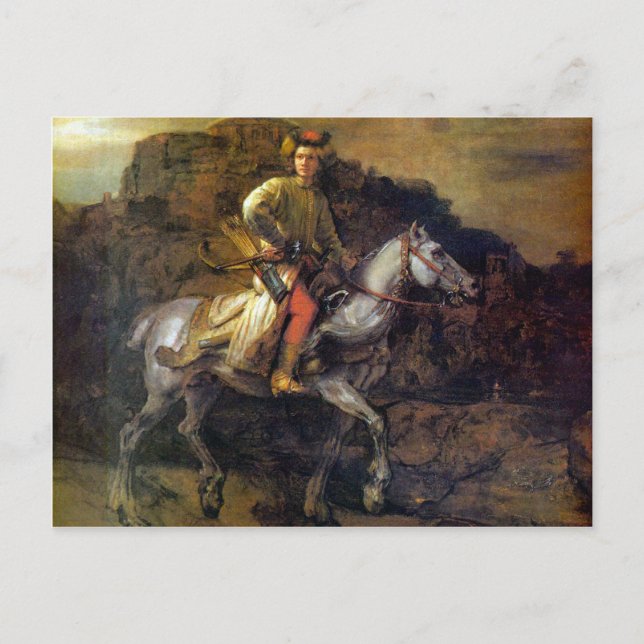 Carte Postale Le pilote polonais par Rembrandt Harmenszoon van R (Devant)