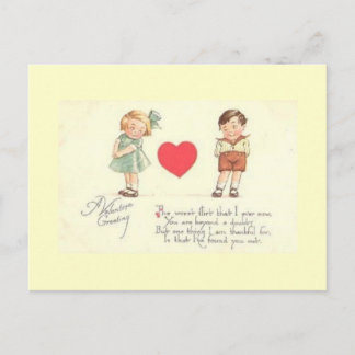 Carte Postale Le pire salut de Flirt Valetine