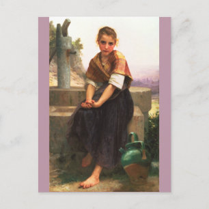 Carte Postale Le Pitcher brisé par William-Adolphe Bouguereau