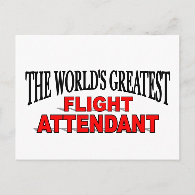 Carte Postale Le plus grand agent de bord du monde (Devant)