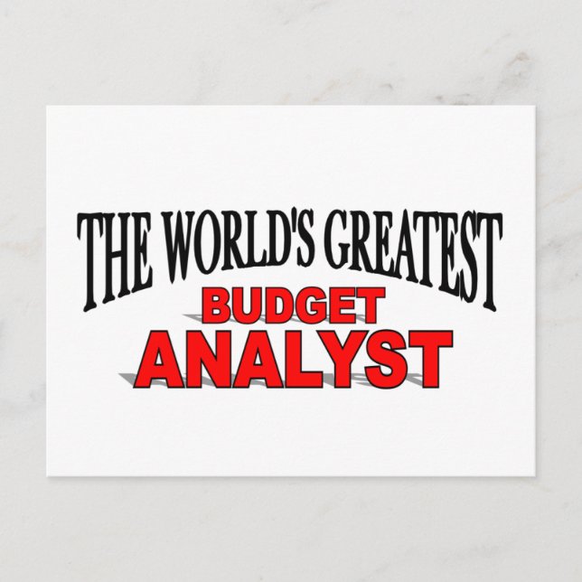 Carte Postale Le plus grand analyste budgétaire du monde (Devant)
