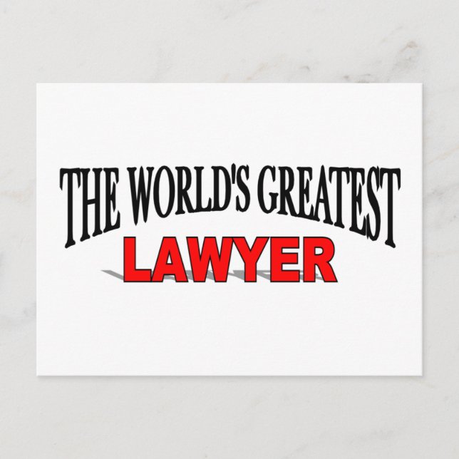 Carte Postale Le plus grand avocat du monde (Devant)
