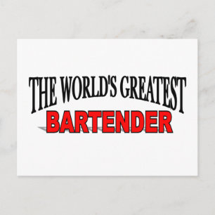 Carte Postale Le plus grand barman du monde