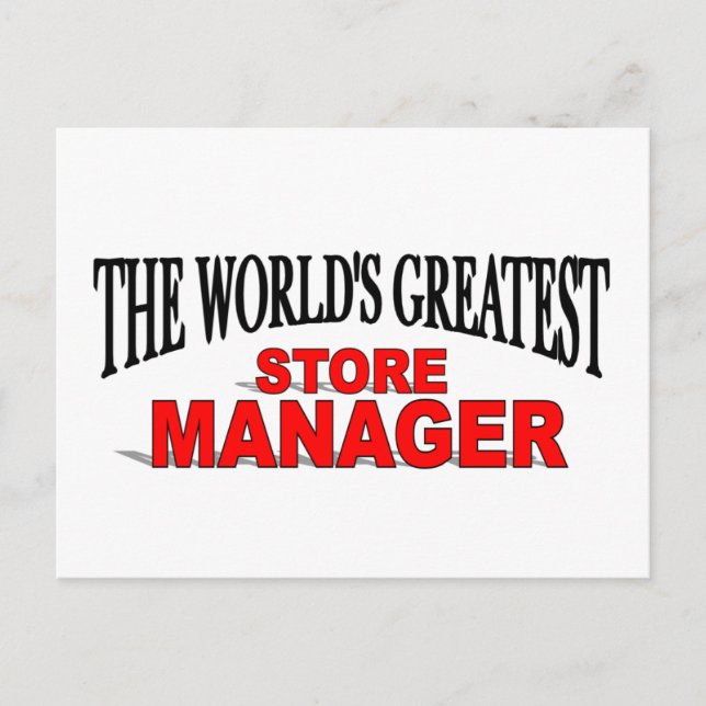 Carte Postale Le plus grand directeur de magasin au monde (Devant)