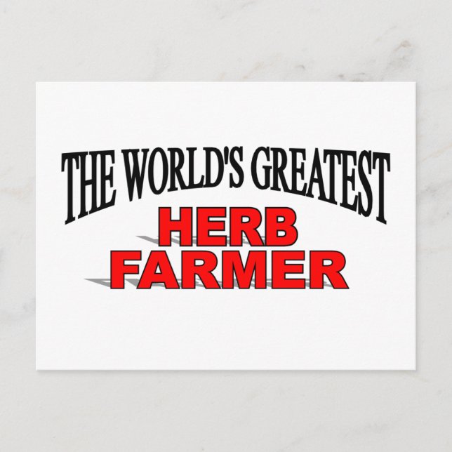 Carte Postale Le plus grand fermier d'herbes du monde (Devant)