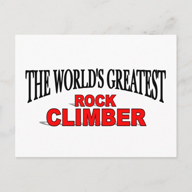 Carte Postale Le plus grand grimpeur de rock du monde (Devant)