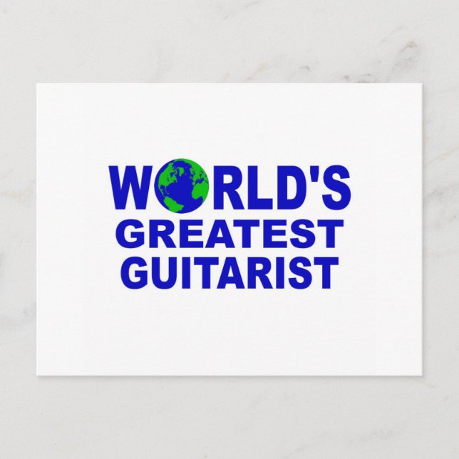 Carte Postale Le plus grand guitariste du monde (Devant)
