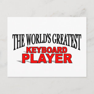 Carte Postale Le plus grand joueur de clavier du monde