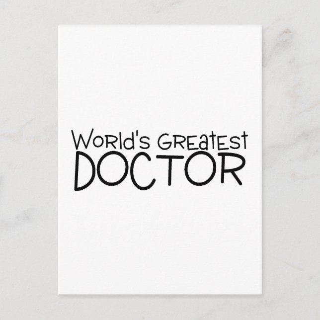 Carte Postale Le plus grand médecin du monde (Devant)