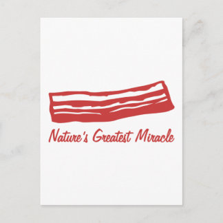 Carte Postale le plus grand miracle de la nature bacon