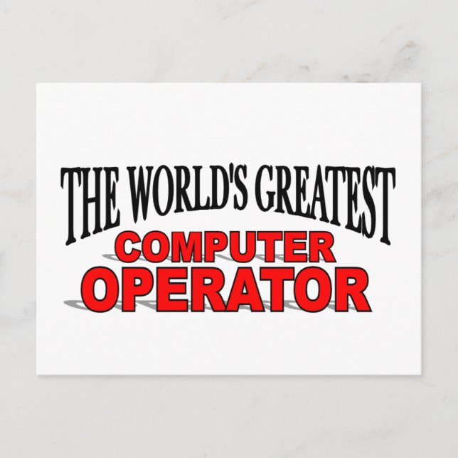 Carte Postale Le plus grand opérateur informatique du monde (Devant)