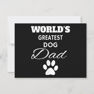 Carte Postale Le plus grand papa de chien du monde T-shirt, Aime