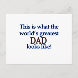 Carte Postale Le plus grand papa du monde