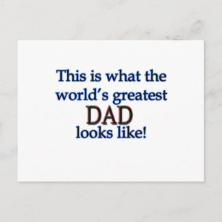 Carte Postale Le plus grand papa du monde