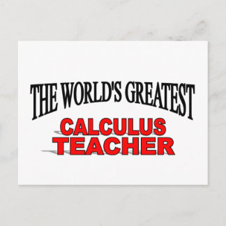 Carte Postale Le plus grand professeur de calcul au monde