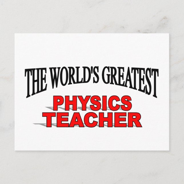 Carte Postale Le plus grand professeur de physique au monde (Devant)