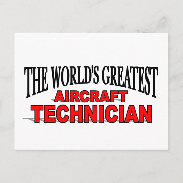 Carte Postale Le plus grand technicien aéronautique au monde (Devant)