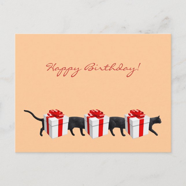 Carte Postale Le plus long chat du monde (Devant)