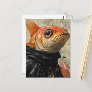 Carte Postale Le poisson au cirque