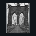 Carte Postale Le pont Brooklyn à New York<br><div class="desc">Le pont Brooklyn à New York. | Weygan Randolph Mayes | AssetID : 98060604</div>