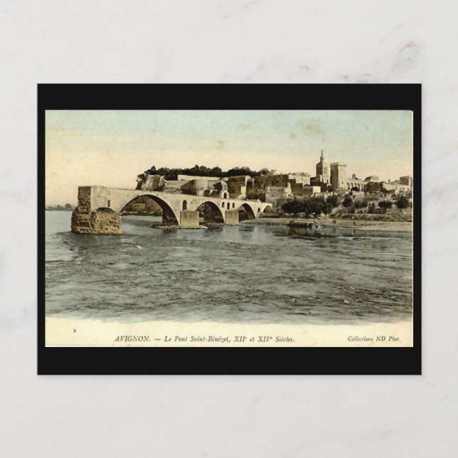 Carte postale, Le Pont d'Avignon (Devant)