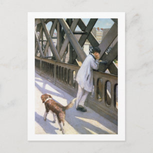 Carte Postale Le Pont de L'Europe: détail of a resting man and a