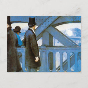 Carte Postale Le Pont de l'Europe par Gustave Caillebotte