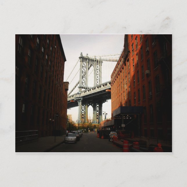 Carte Postale Le Pont De Manhattan, Vue Rue (Devant)