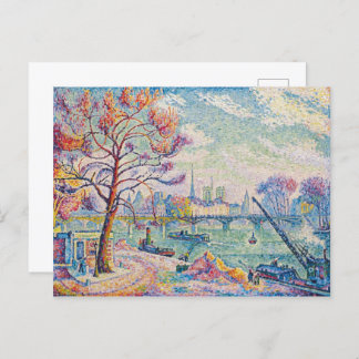 Carte Postale Le Pont Des Arts Paris | Paul Signac |