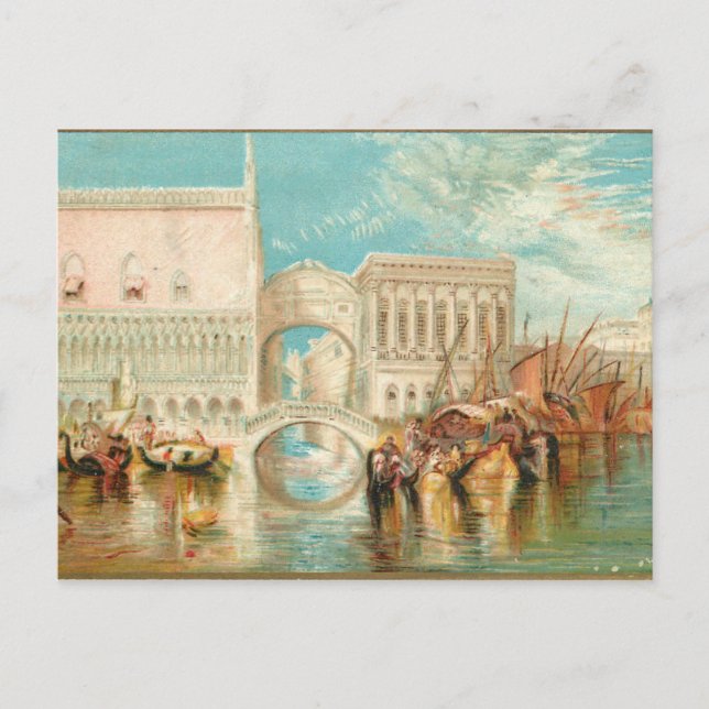 Carte Postale Le Pont des Soupirs Venise (Devant)