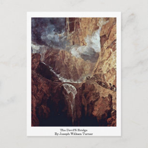 Carte Postale Le Pont Du Diable Par Joseph William Turner