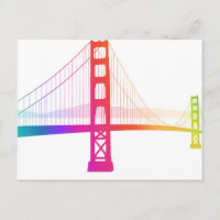 Le pont du Golden Gate | Style arc-en-ciel