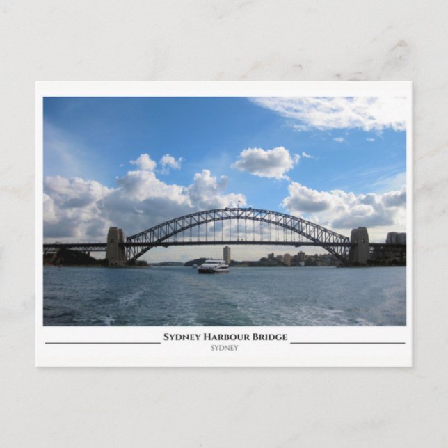Carte Postale Le pont du port de Sydney (Devant)