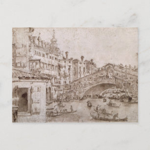 Carte Postale Le pont du Rialto, Venise