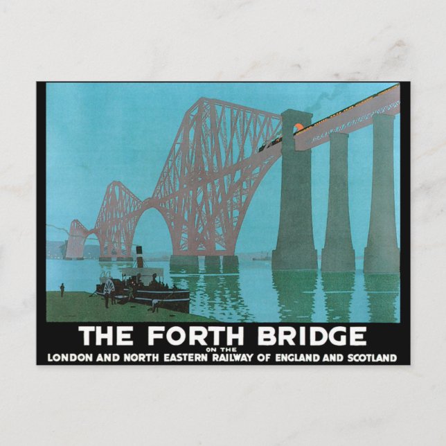 Carte Postale Le pont Forth - Chemin de fer du Nord-Est (Devant)